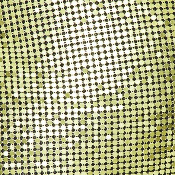 Lovers + Friends Metallic Green Chainmail Crop Top MEDIUM Iridescent Coachella - Picture 9 of 9